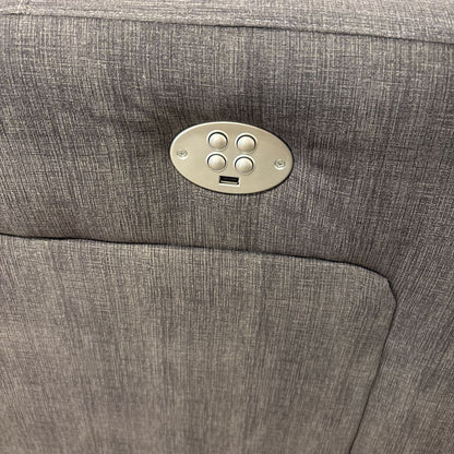 Modern Grey 2 Seat Sofa w/ Storage & Cupholder Console U SOFAS