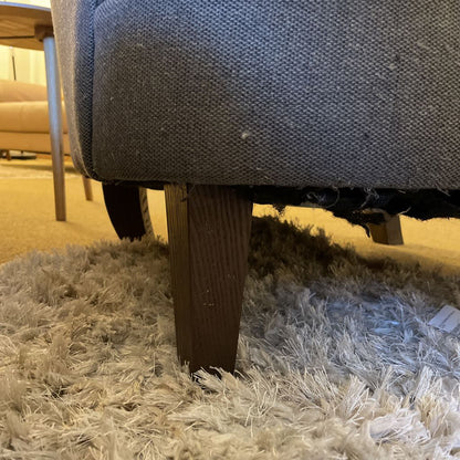 Grey Tufted Back Arm Chair (as is)