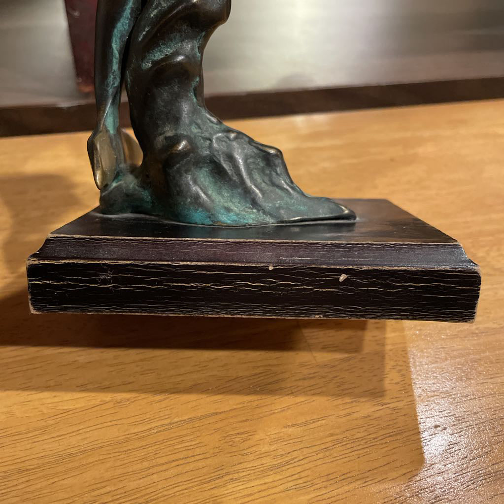 Metal Leaping Dolphin Figure