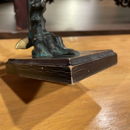Metal Leaping Dolphin Figure