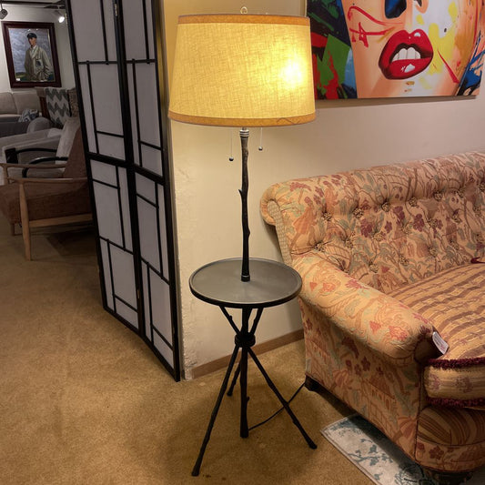 Metal "Branch" Floor Lamp w/ Table LAMPS