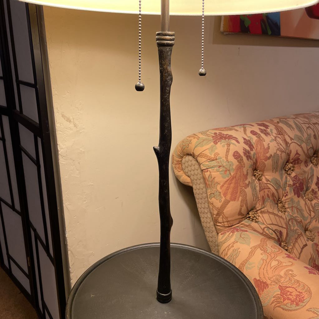 Metal "Branch" Floor Lamp w/ Table