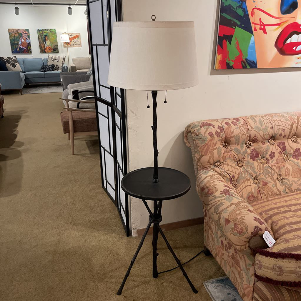 Metal "Branch" Floor Lamp w/ Table