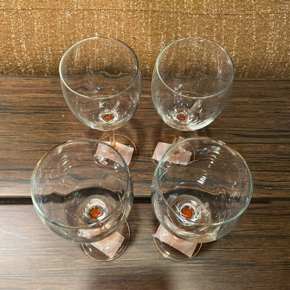 Amber Stem Wineglass SET OF 4