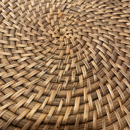 Round Flat Bamboo Tray