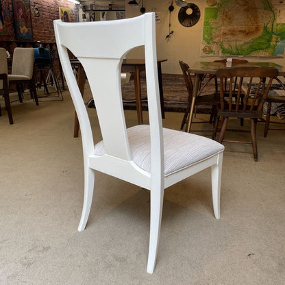 Ethan Allen White Dining Chairs SET of 6 C DINING CHAIRS