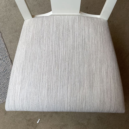 Ethan Allen White Dining Chairs SET of 6 C DINING CHAIRS