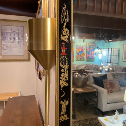 Black and Gold Asian Styled Mirror