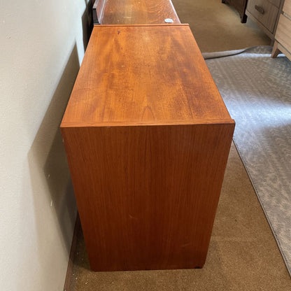 Teak Lift Top Vanity with Stool AS IS C VANITIES