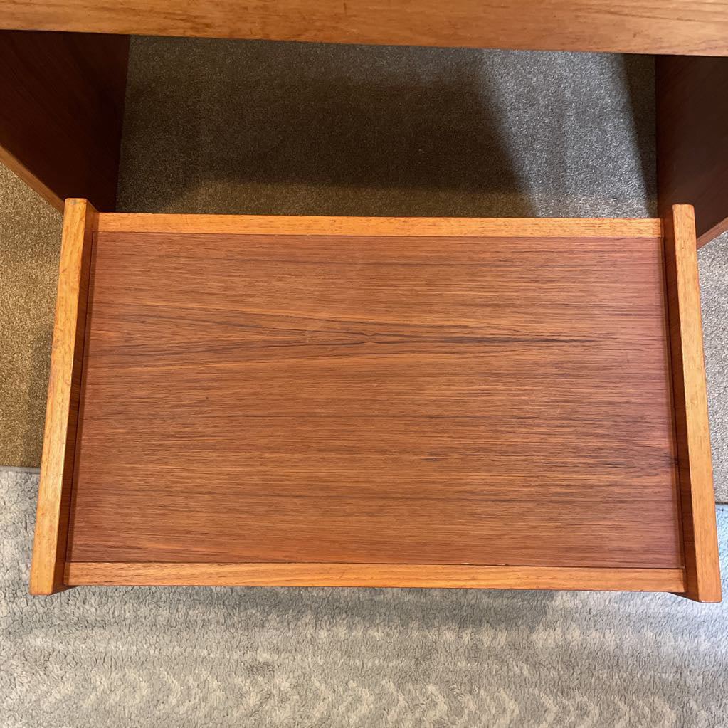 Teak Lift Top Vanity with Stool AS IS C VANITIES