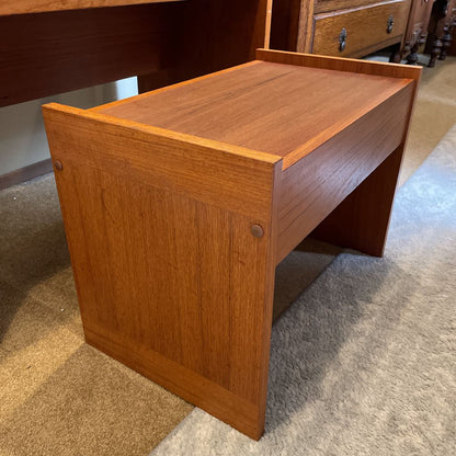 Teak Lift Top Vanity with Stool AS IS C VANITIES
