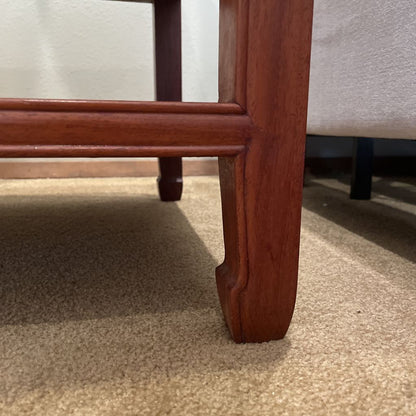 Teak Asian Style Single Drawer Nightstand