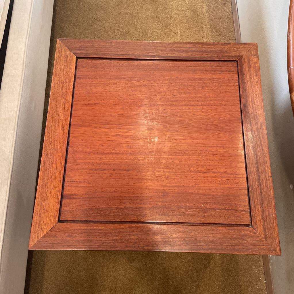 Teak Asian Style Single Drawer Nightstand