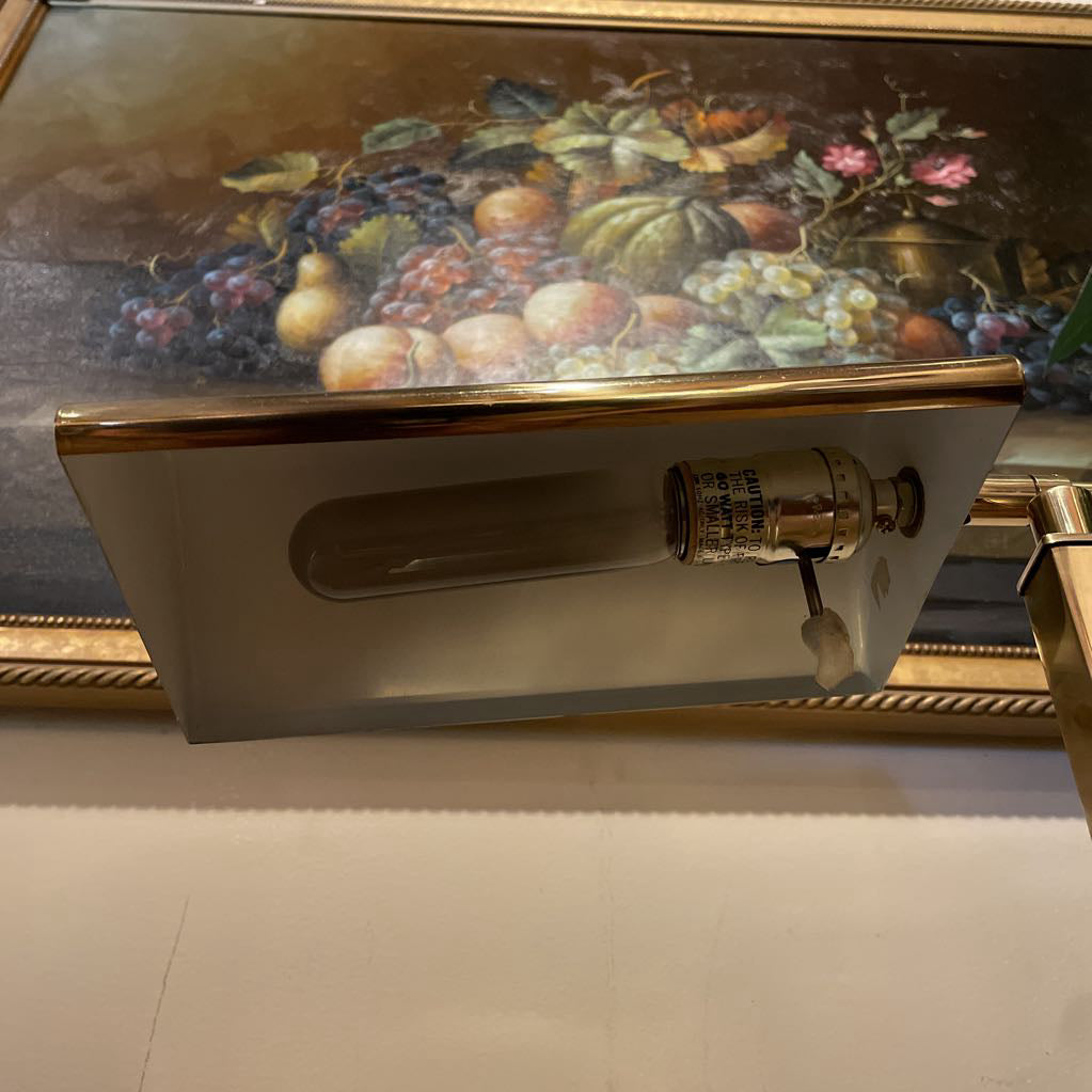 Brass Extending Arm Table Lamp