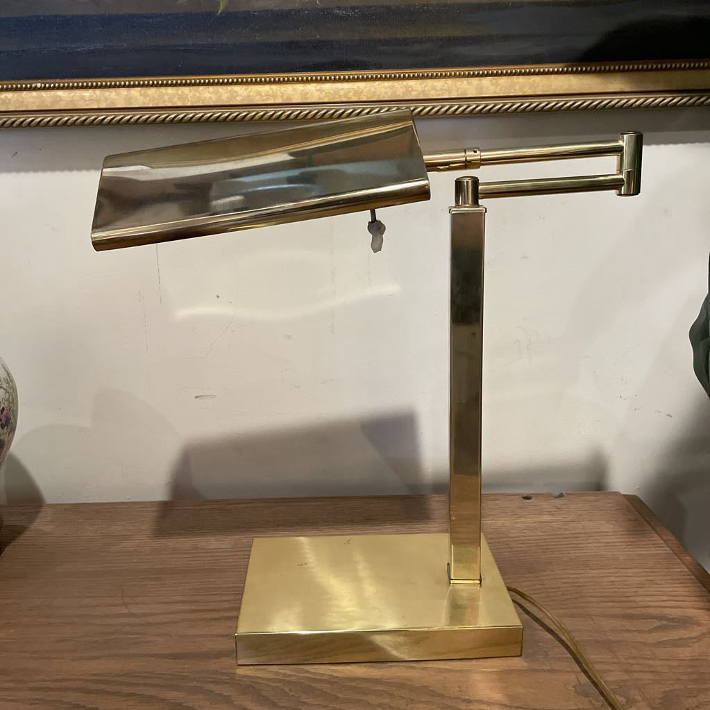 Brass Extending Arm Table Lamp
