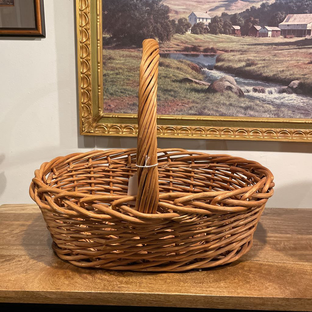 Large Woven Basket with Thick Handle SMALLS