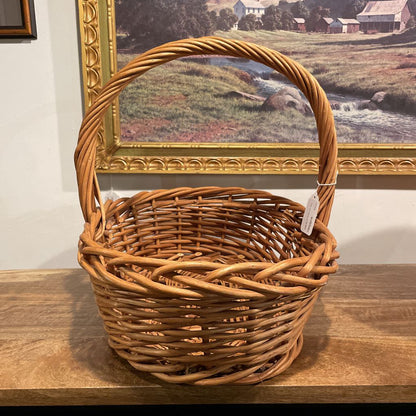 Large Woven Basket with Thick Handle SMALLS