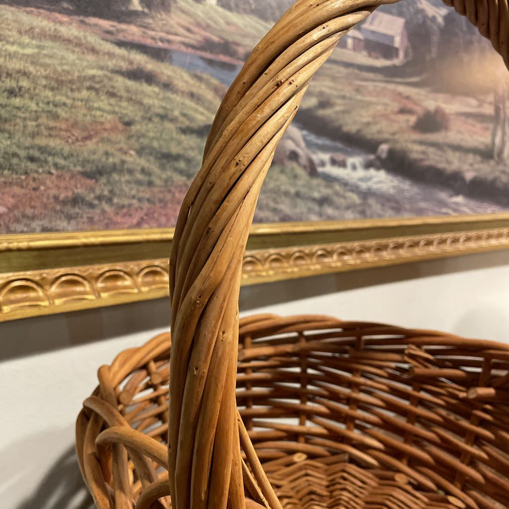 Large Woven Basket with Thick Handle SMALLS