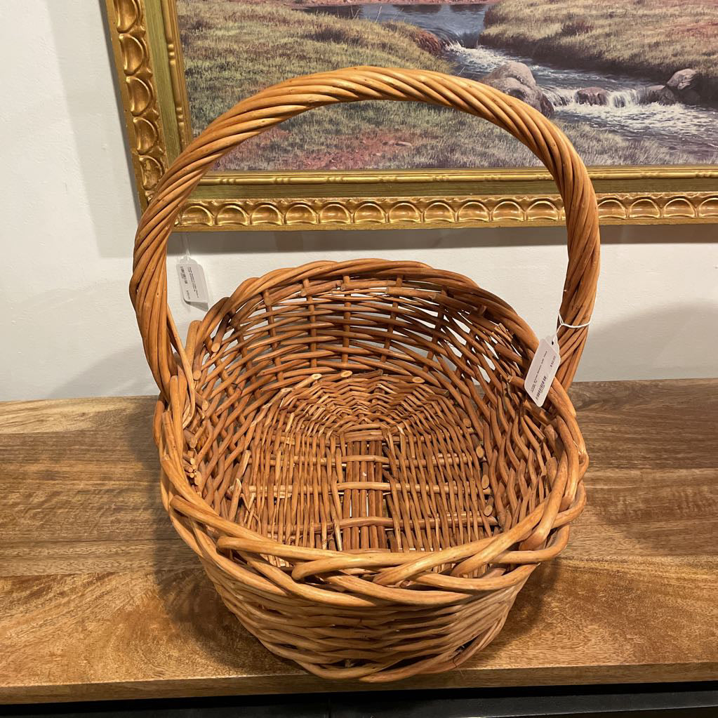 Large Woven Basket with Thick Handle SMALLS