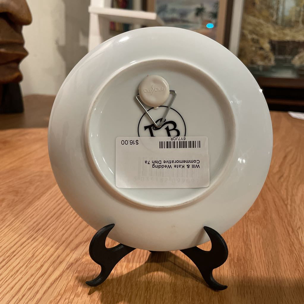 Will & Kate Wedding Commemorative Dish