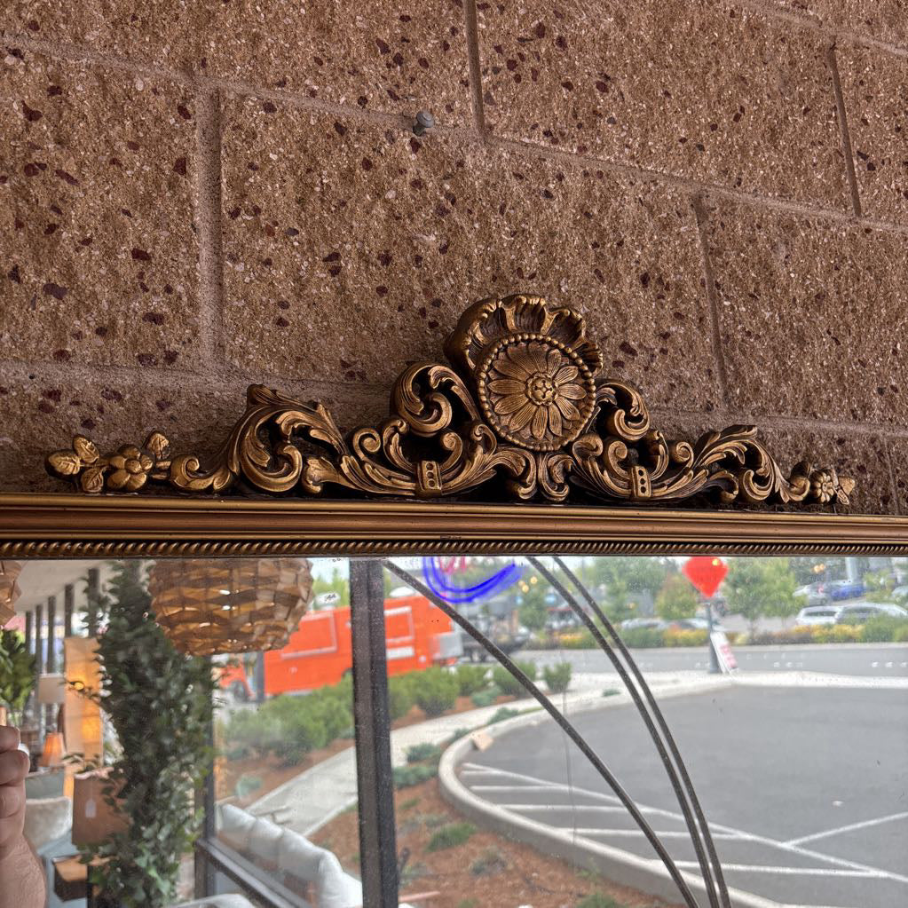 Ornate Gold Rectangle Mirror C MIRRORS