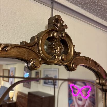 Ornate Gold Rounded Mirror