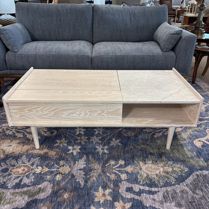 West Elm Marble & Rustic Pop Up Coffee Table