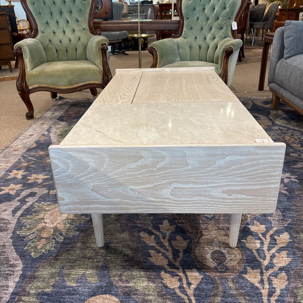 West Elm Marble & Rustic Pop Up Coffee Table