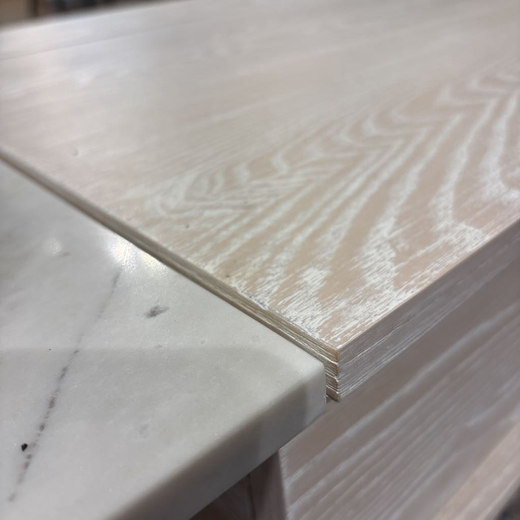 West Elm Marble & Rustic Pop Up Coffee Table