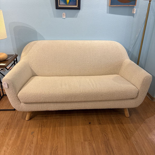 Article White Boucle Apartment Sofa U SOFAS