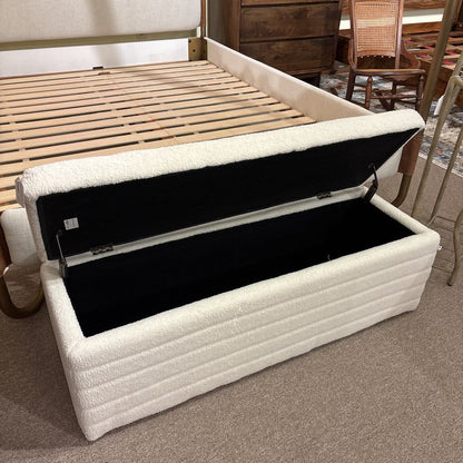 Sherpa White Storage Bench