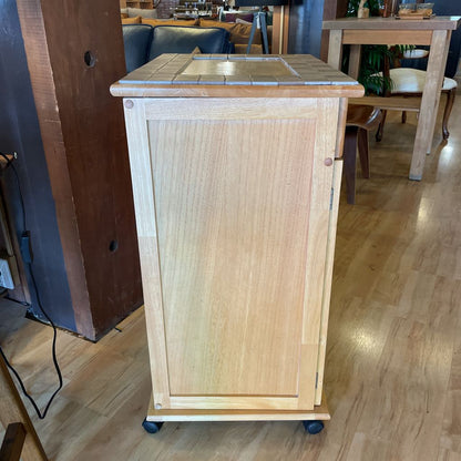 Tile Top Cupboard with Double Doors AS IS