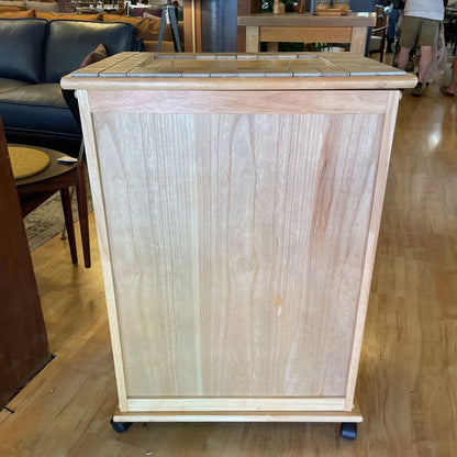 Tile Top Cupboard with Double Doors AS IS