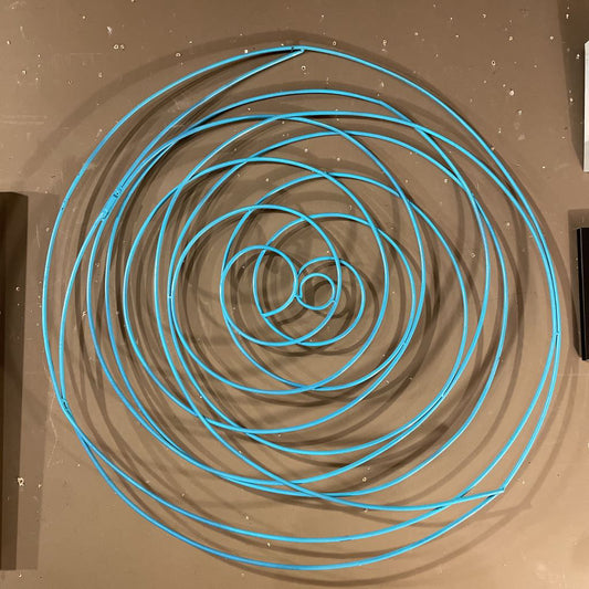 Large Blue-Green Swirl Wall Decor SMALLS