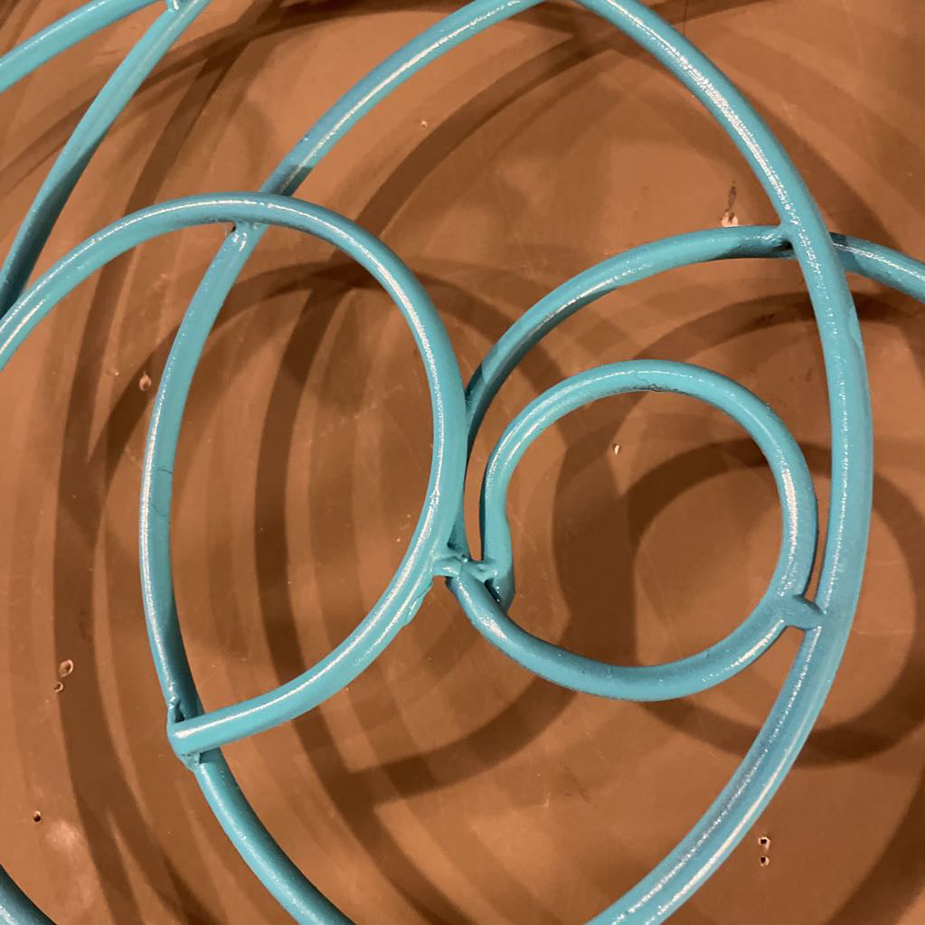 Large Blue-Green Swirl Wall Decor
