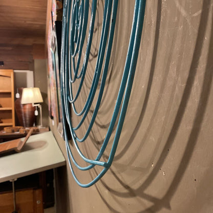 Large Blue-Green Swirl Wall Decor