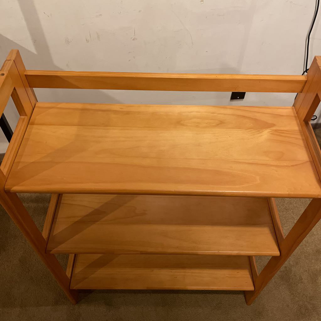 Warm Wood Folding Bookshelf