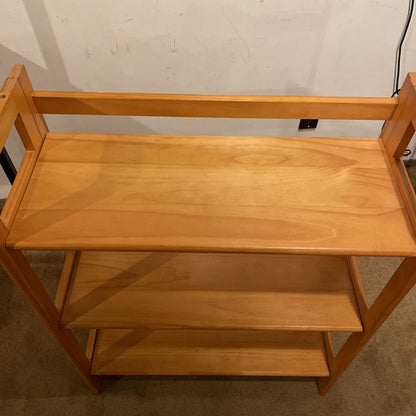 Warm Wood Folding Bookshelf