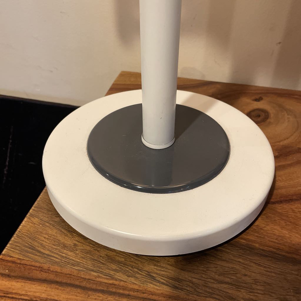 Off white & Offset Desk Lamp with Round Base
