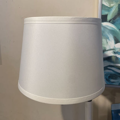 Off white & Offset Desk Lamp with Round Base
