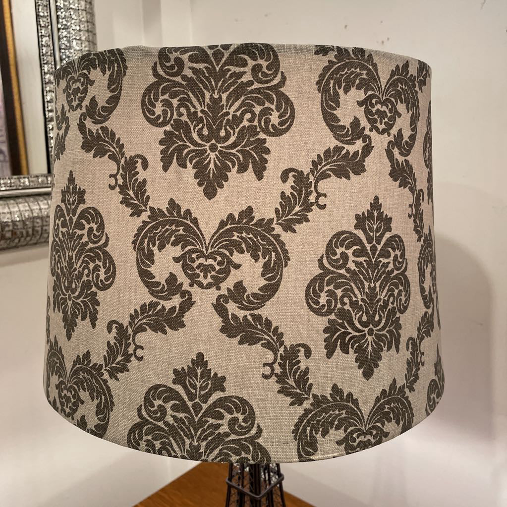 Eiffel Tower Base with Fancy Shade Lamp