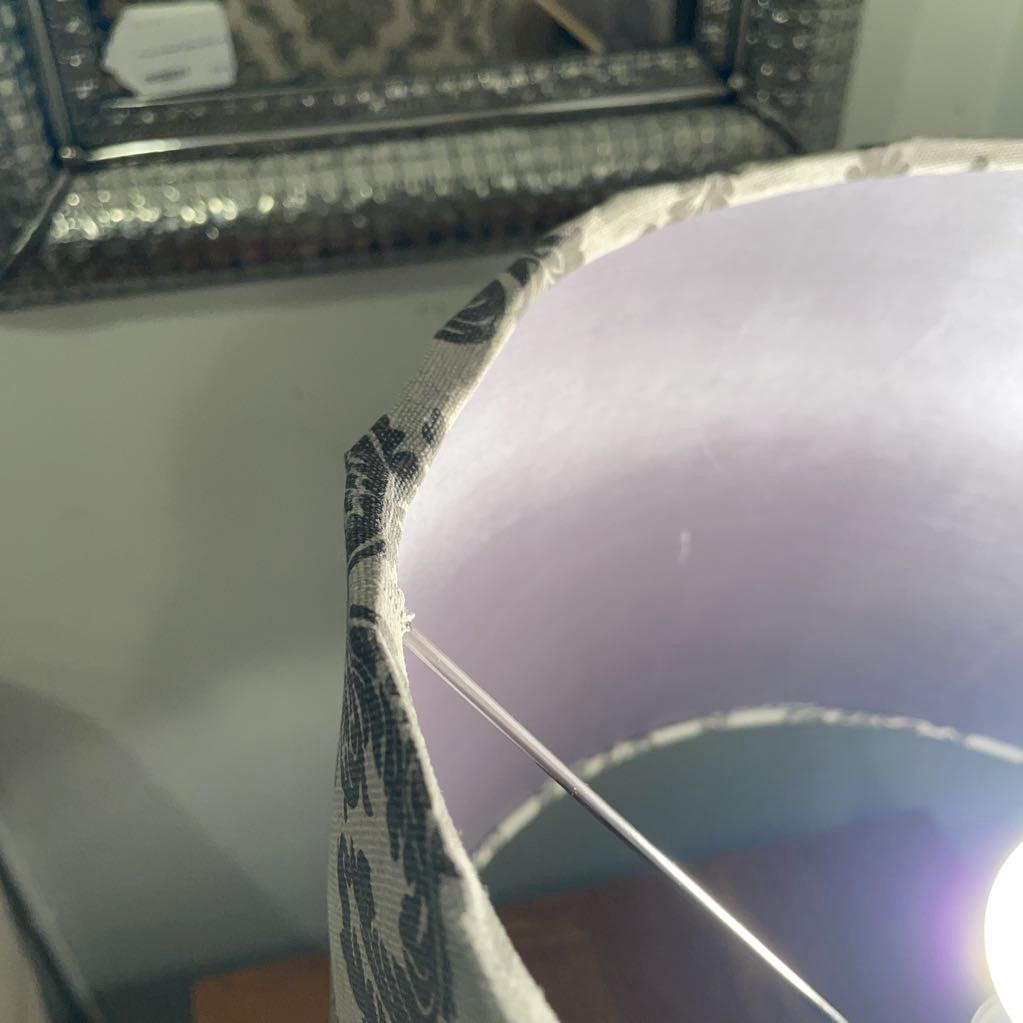 Eiffel Tower Base with Fancy Shade Lamp