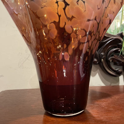 Pink Radiant Spun Art Glass Vase SMALLS