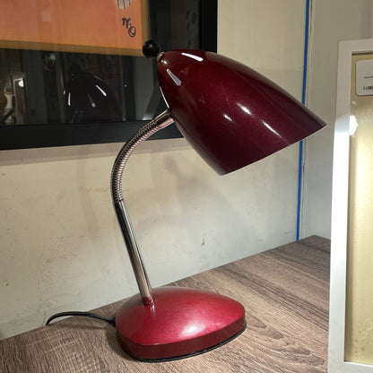 Red Bendy-Neck Desk Lamp