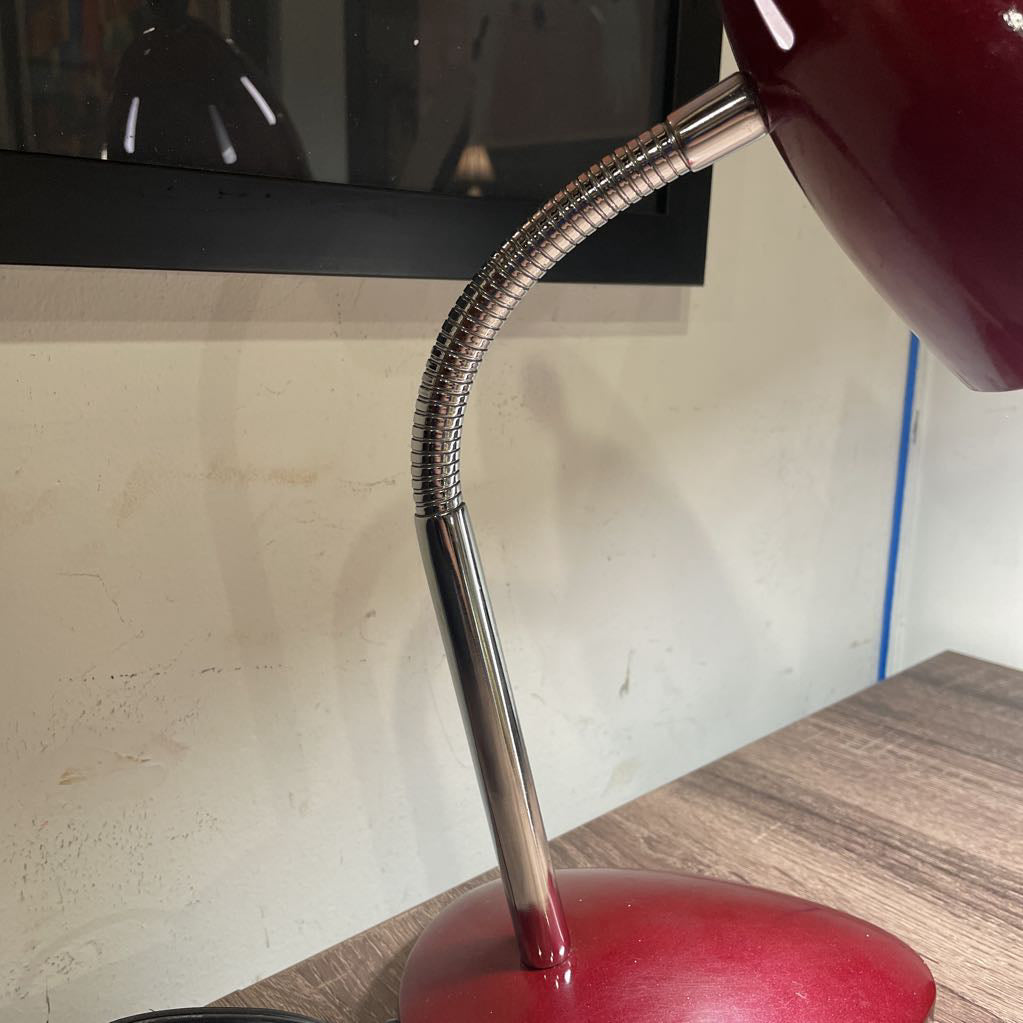 Red Bendy-Neck Desk Lamp