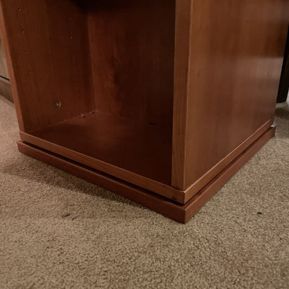 Revolving Narrow Wood Shelf