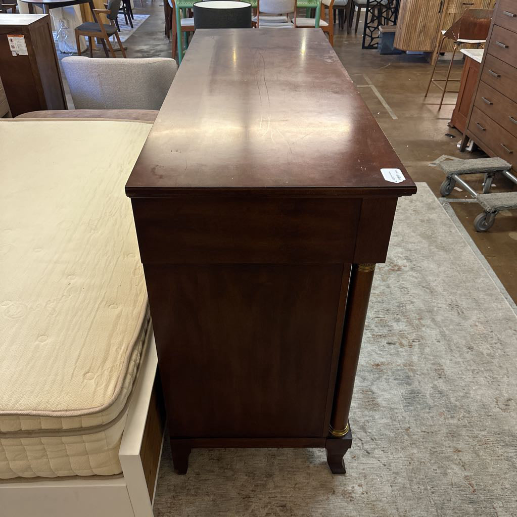 Large Darkwood Traditional Lowboy