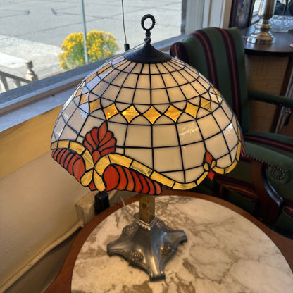 Tiffany Style Floral Stained Glass Table Lamp