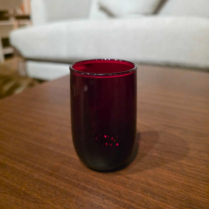 Cranberry Red Small Glass SET OF 6