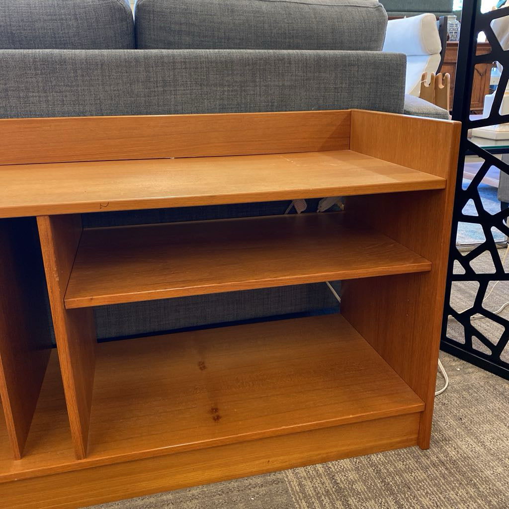 Mid Century Teak Record Console (AS IS)